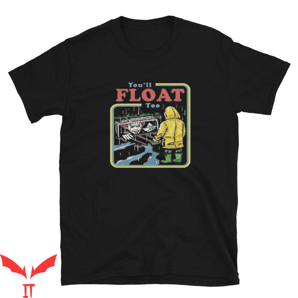 IT The Clown T-Shirt You'll Float Too Scary Clown And A Boy
