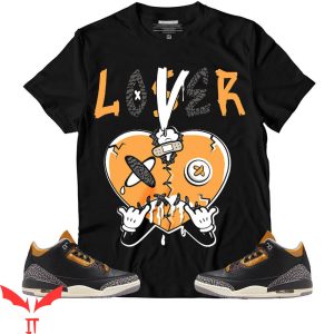 Lover Loser T Shirt 3S Black Gold Loser Lover Heart Dripping