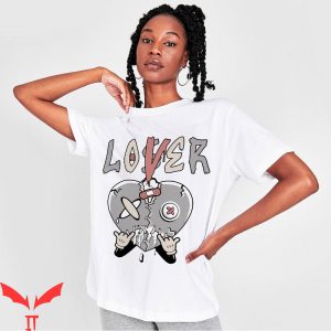 Lover Loser T Shirt 95 Grey Fog Loser Lover Heart Dripping