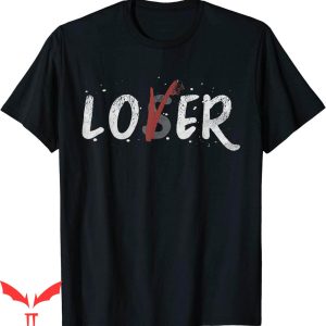 Lover Loser T Shirt Dark Red V Loser Lover Logo