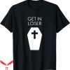 Lover Loser T Shirt Get In Loser Skeleton Coffin Goth Occult