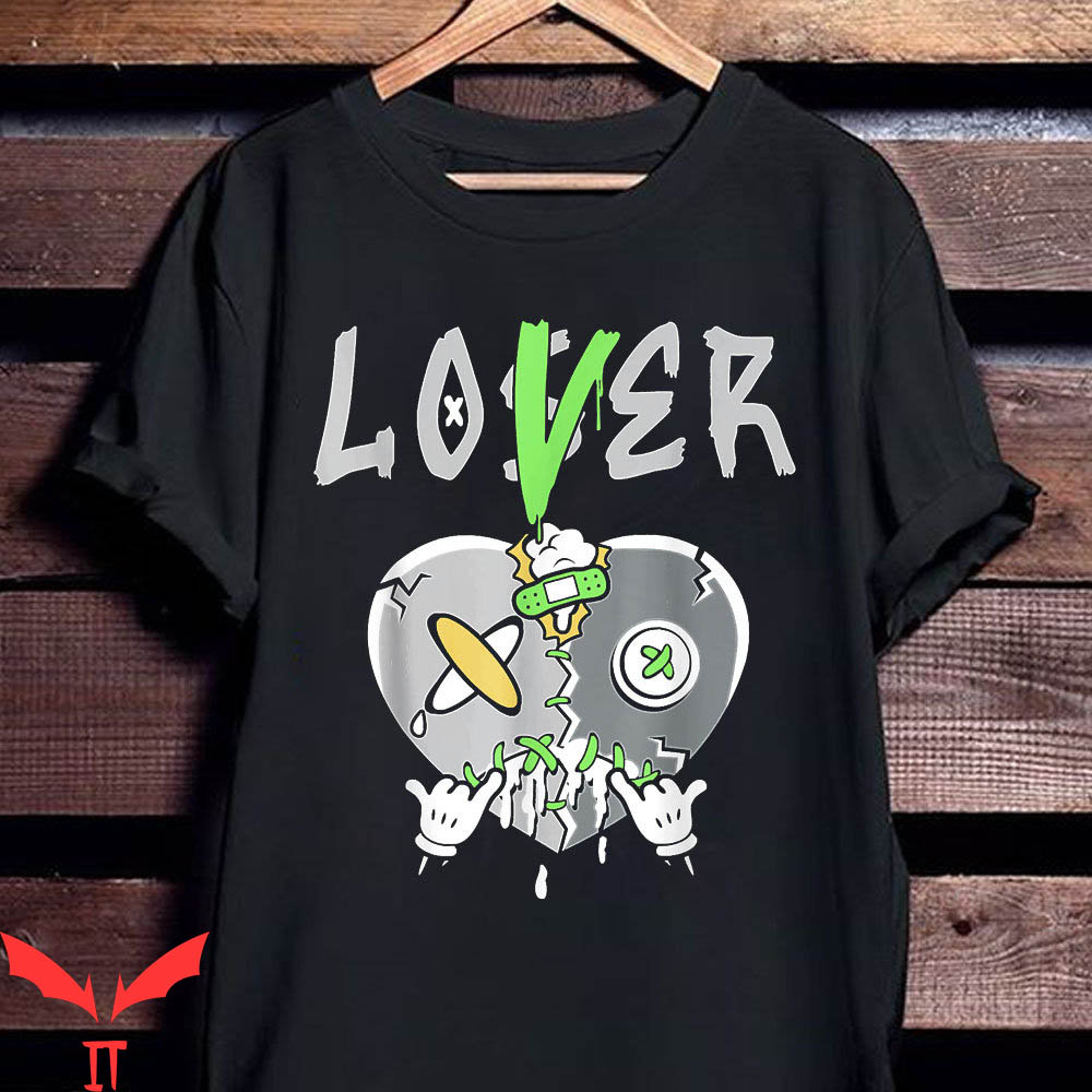 Lover Loser T Shirt Green Bean Loser Lover Grey Heart