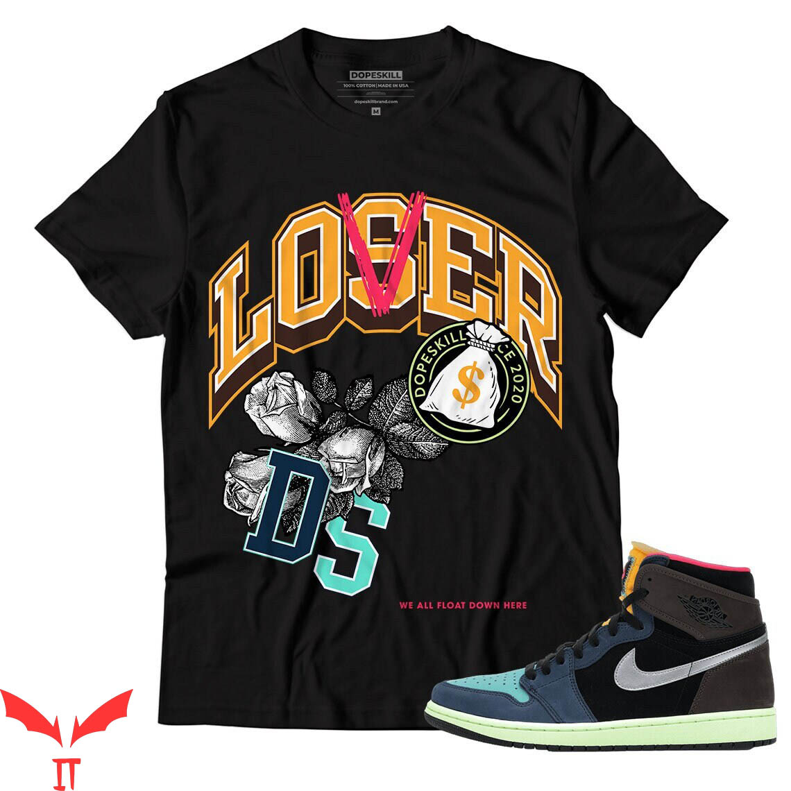 Lover Loser T Shirt Jordan 1 DS High OG Bio Hack