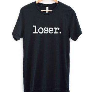 Lover Loser T Shirt Loser Funny Slogan Simple Logo