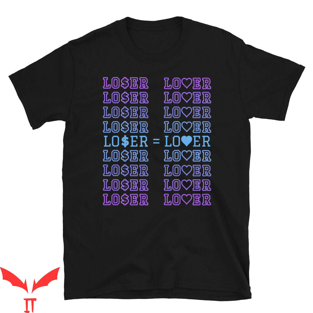 Lover Loser T Shirt Loser = Lover Pinky Colorful Slogan