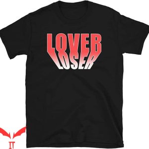 Lover Loser T Shirt Orange Amazing Art Logo Design