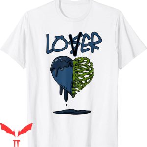 Lover Loser T-Shirt Retro Heart Bone Dripping Brave Blue 13