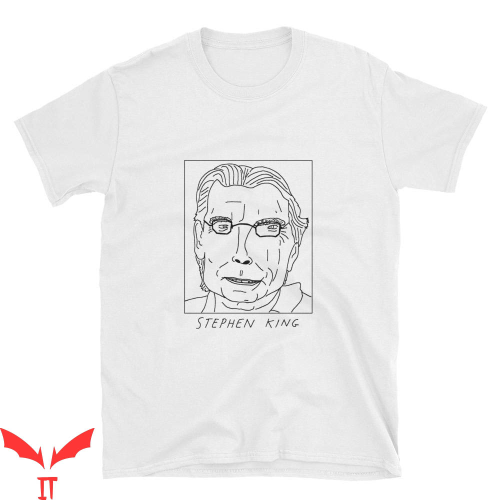 Stephen King IT T-Shirt Badly Drawn Authors Stephen King