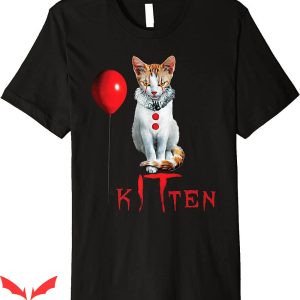 Stephen King IT T-Shirt Clown Cat Kitten Halloween Premium