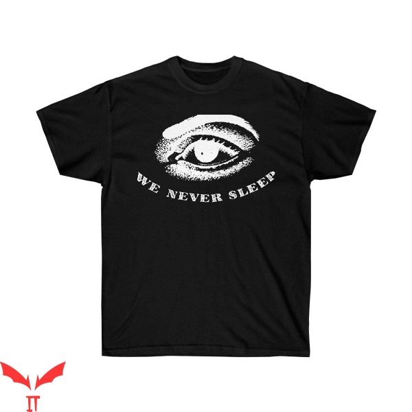 Stephen King IT T-Shirt Exclusive Ultra Rare We Never Sleep