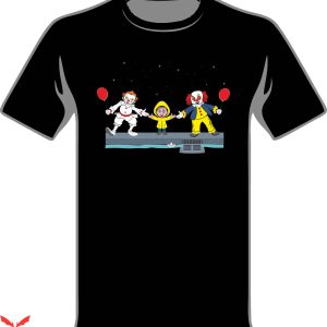 Stephen King IT T-Shirt Georgie With Clown Cartoon