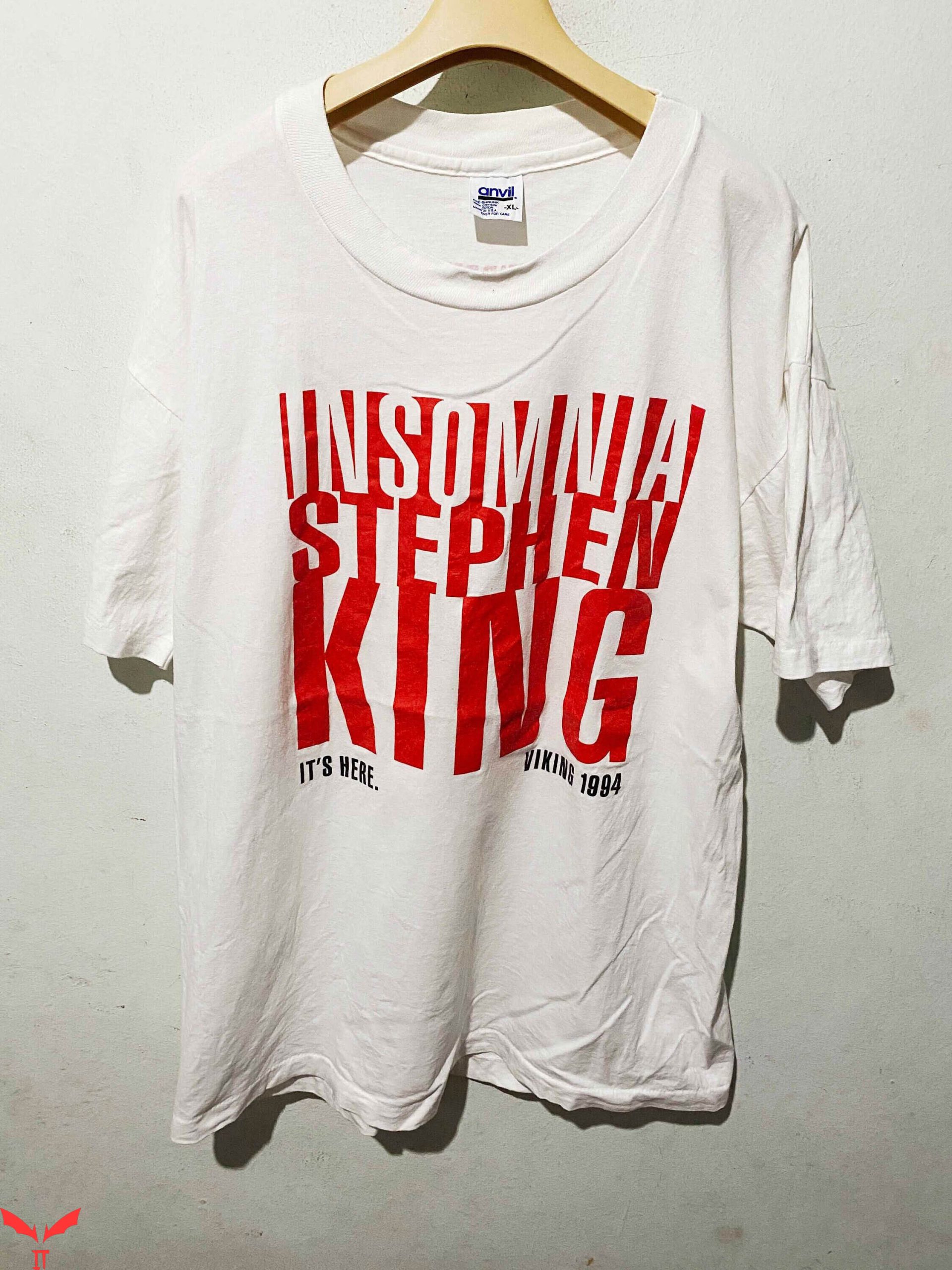 Stephen King IT T-Shirt Insomnia It's Here Stephen King Viking 1994