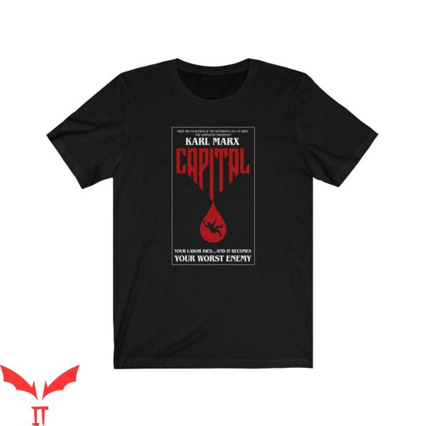 Stephen King IT T-Shirt Karl Marx Capital Parody Philosophy