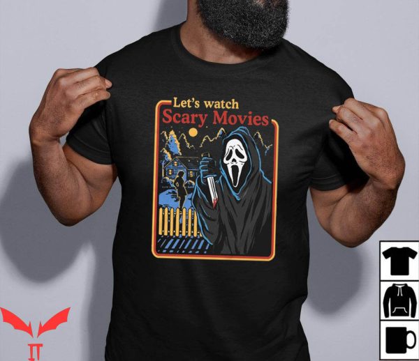 Stephen King IT T-Shirt Lets Watch Scary Movies Ghostface