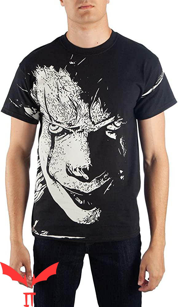Stephen King IT T-Shirt Pennywise Face Scary Movie