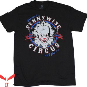 Stephen King IT T-Shirt Pennywise Circus Scary Movie