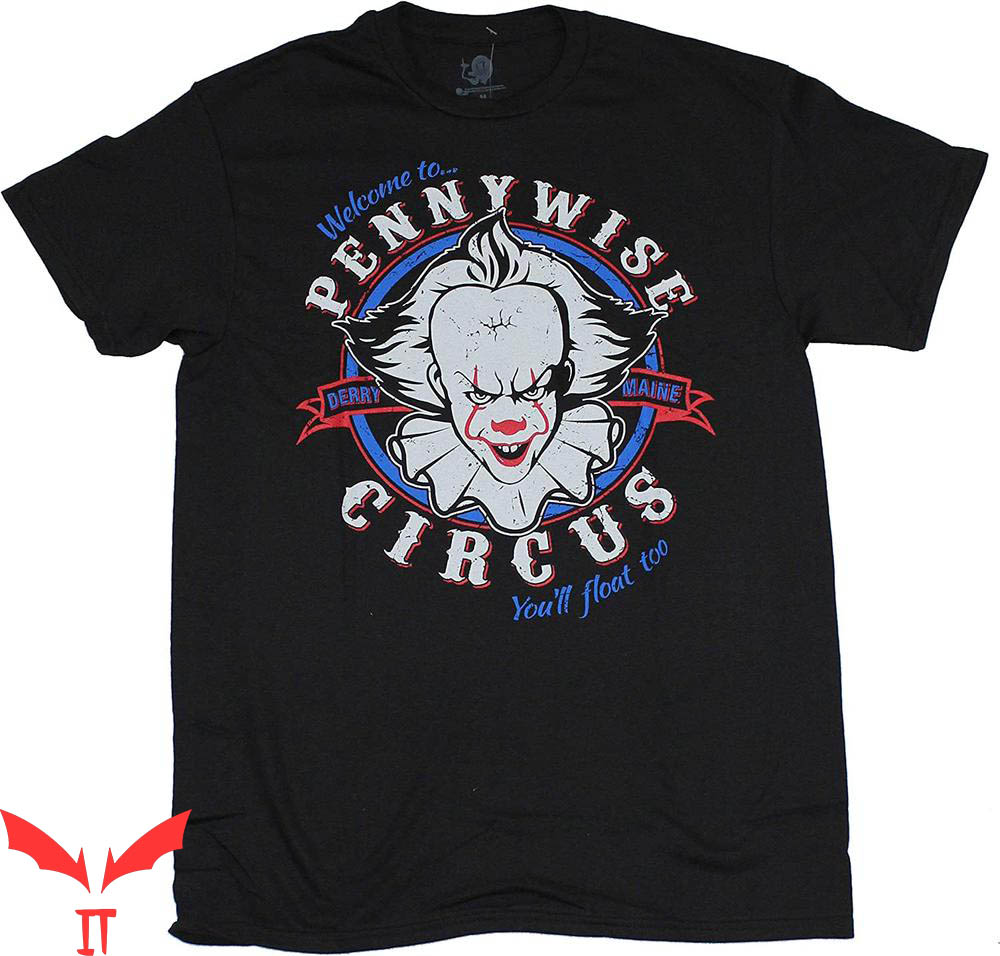 Stephen King IT T-Shirt Pennywise Circus Scary Movie