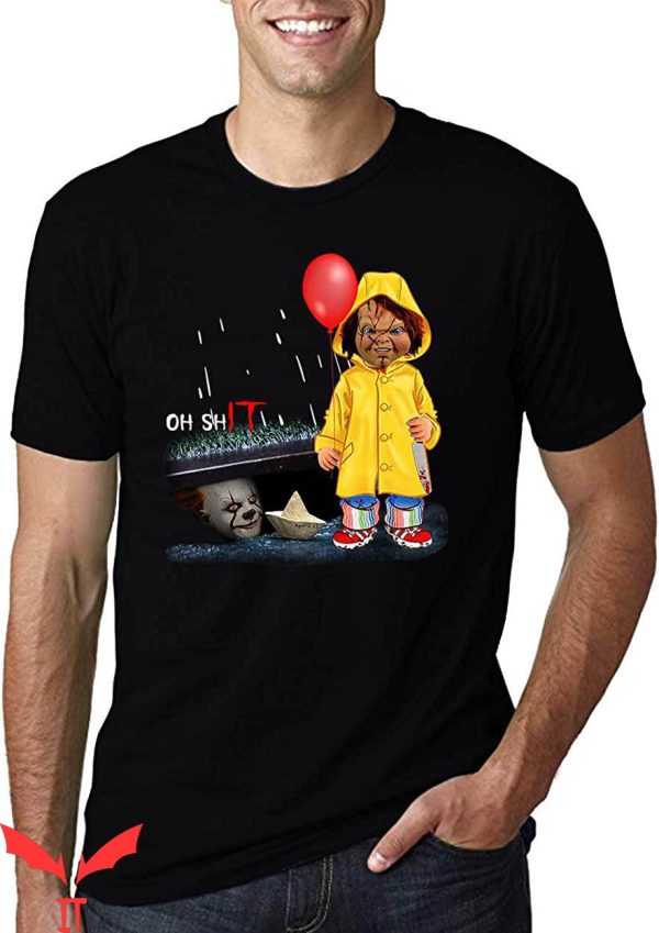 Stephen King IT T-Shirt Pennywise It Chucky Oh Shit Shirt