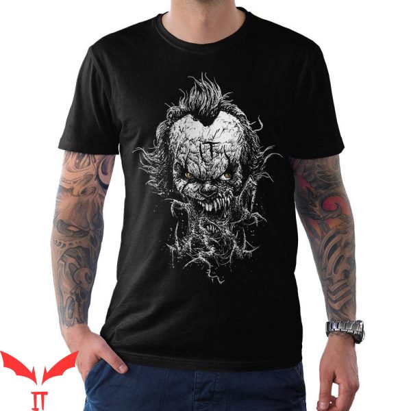Stephen King IT T-Shirt Scary Clown Face IT The Movie