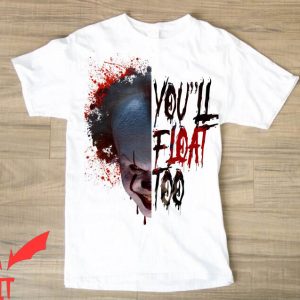 Stephen King IT T-Shirt Scary Clown Movie You’ll Float Too