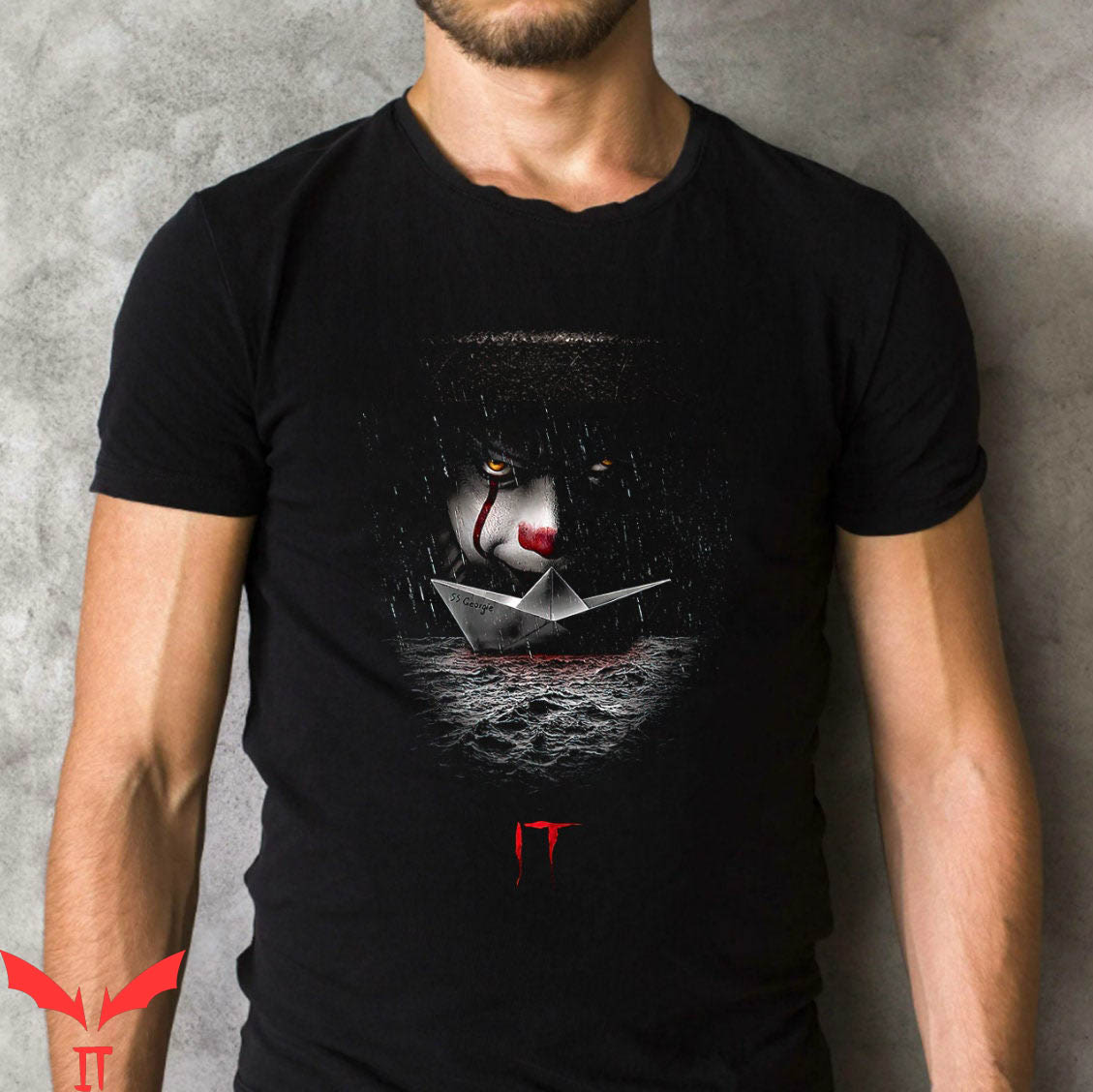 Stephen King IT T-Shirt Storm Drain Horror Character