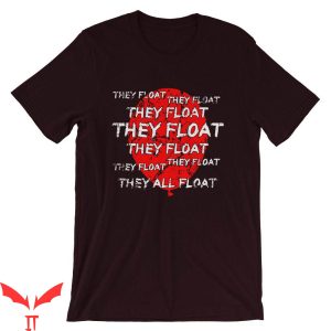 Stephen King IT T-Shirt They Float Red Balloon Horror