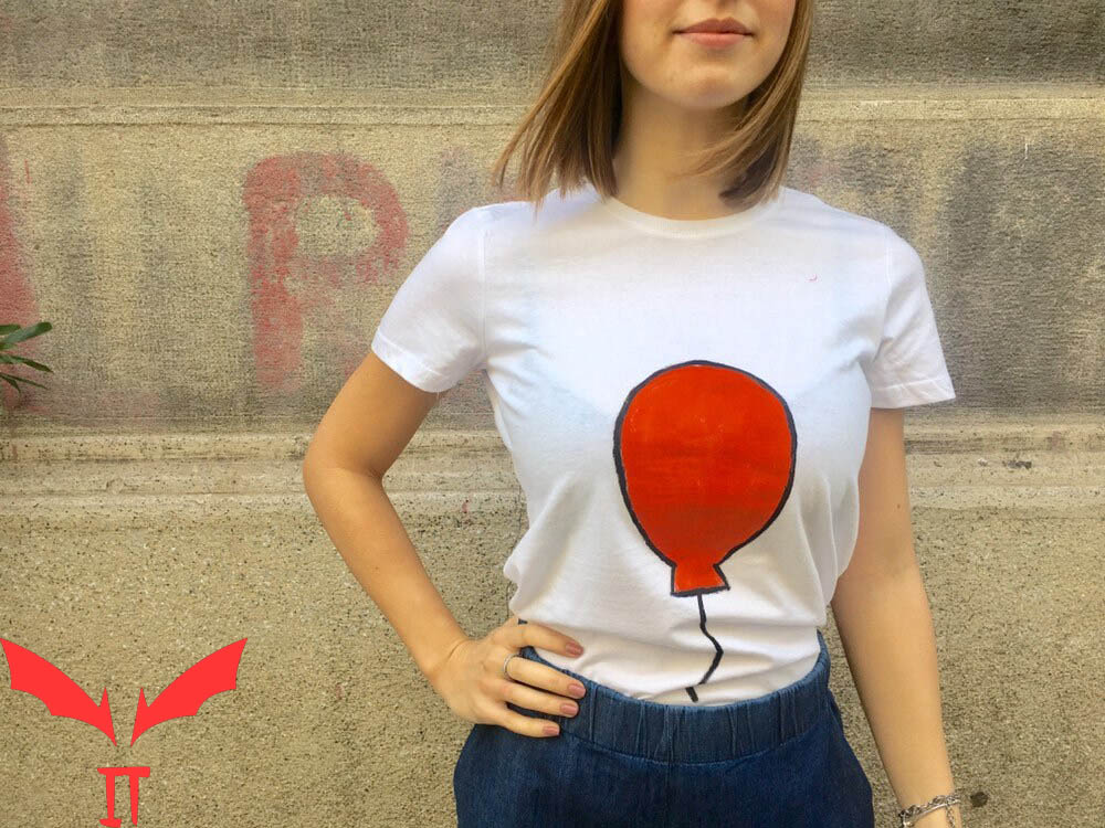 We All Float Down Here T-Shirt Balloon IT The Movie Tee