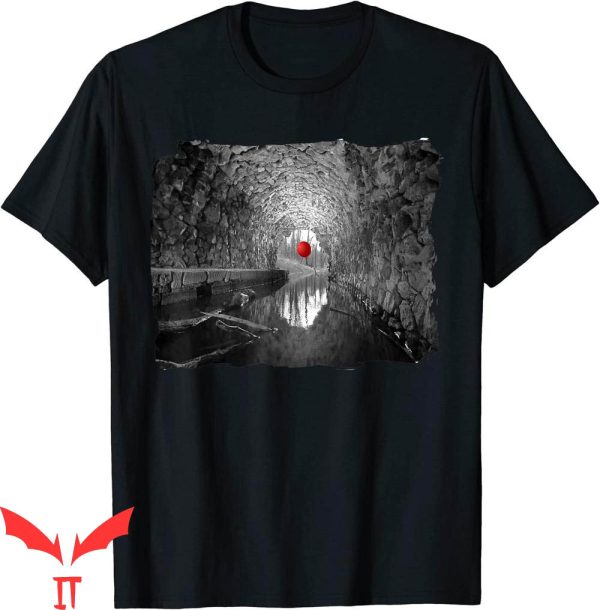 We All Float Down Here T-Shirt Creepy Halloween Red Balloon