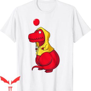 We All Float Down Here T-Shirt Funny Dino Halloween IT