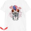 We All Float Down Here T-Shirt Halloween Patriotic Cat IT