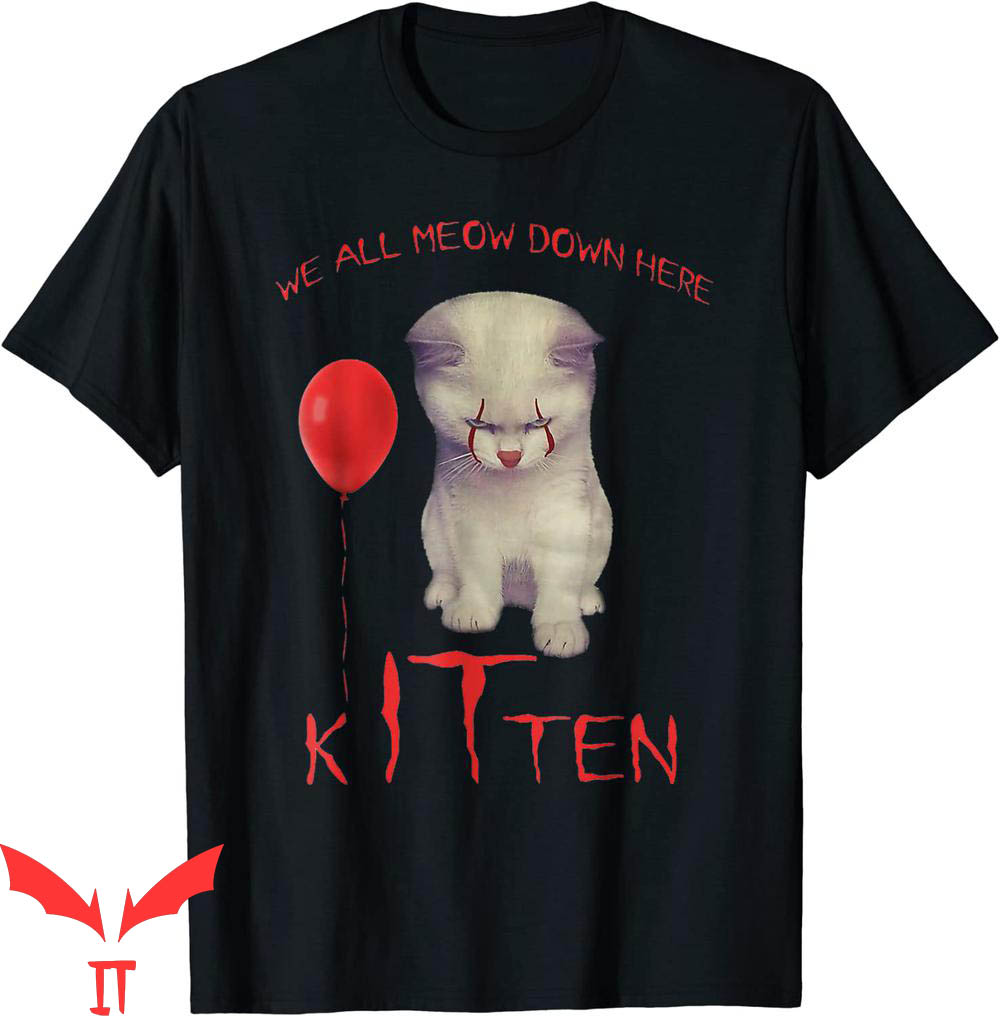 We All Float Down Here T-Shirt Halloween Scary Balloon IT