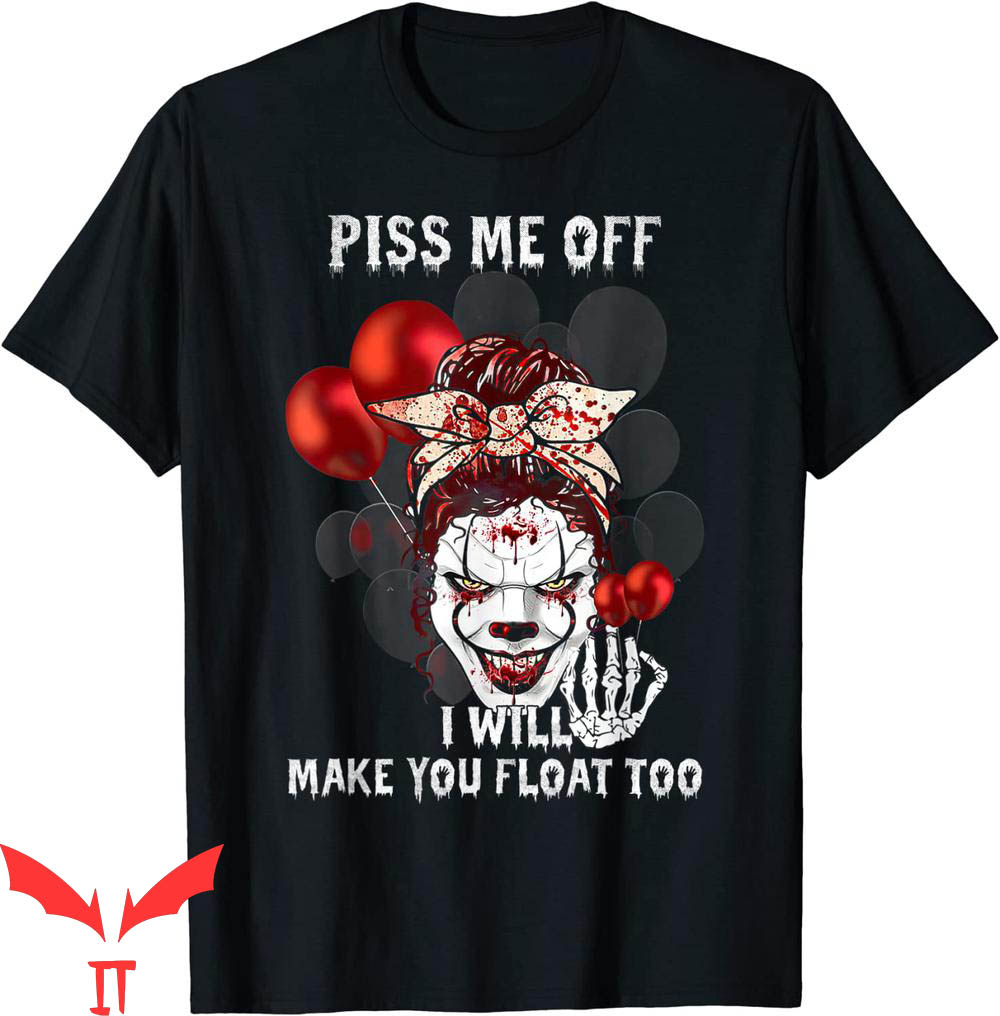 We All Float Down Here T-Shirt Halloween Scary Clown IT