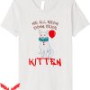 We All Float Down Here T-Shirt Kitten Clown Cat Halloween
