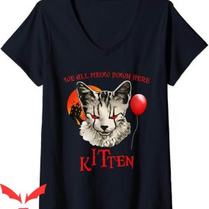 We All Float Down Here T-Shirt Kitten Scary Halloween IT