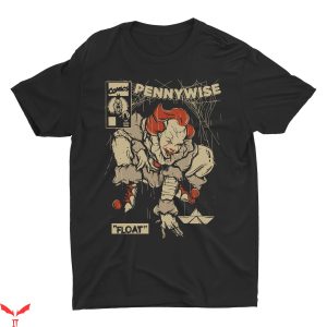 We All Float Down Here T-Shirt Pennywise Comic Halloween IT