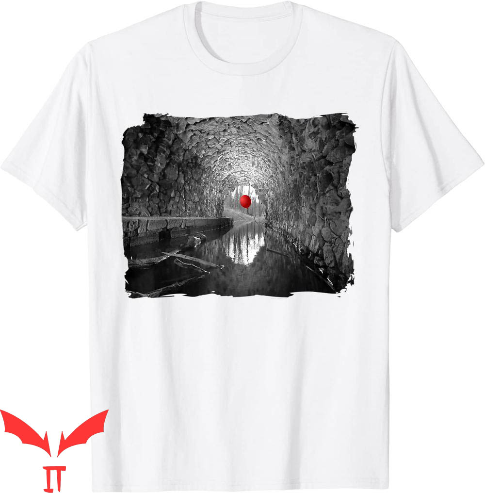 We All Float Down Here T-Shirt Red Balloon Floats In Sewer