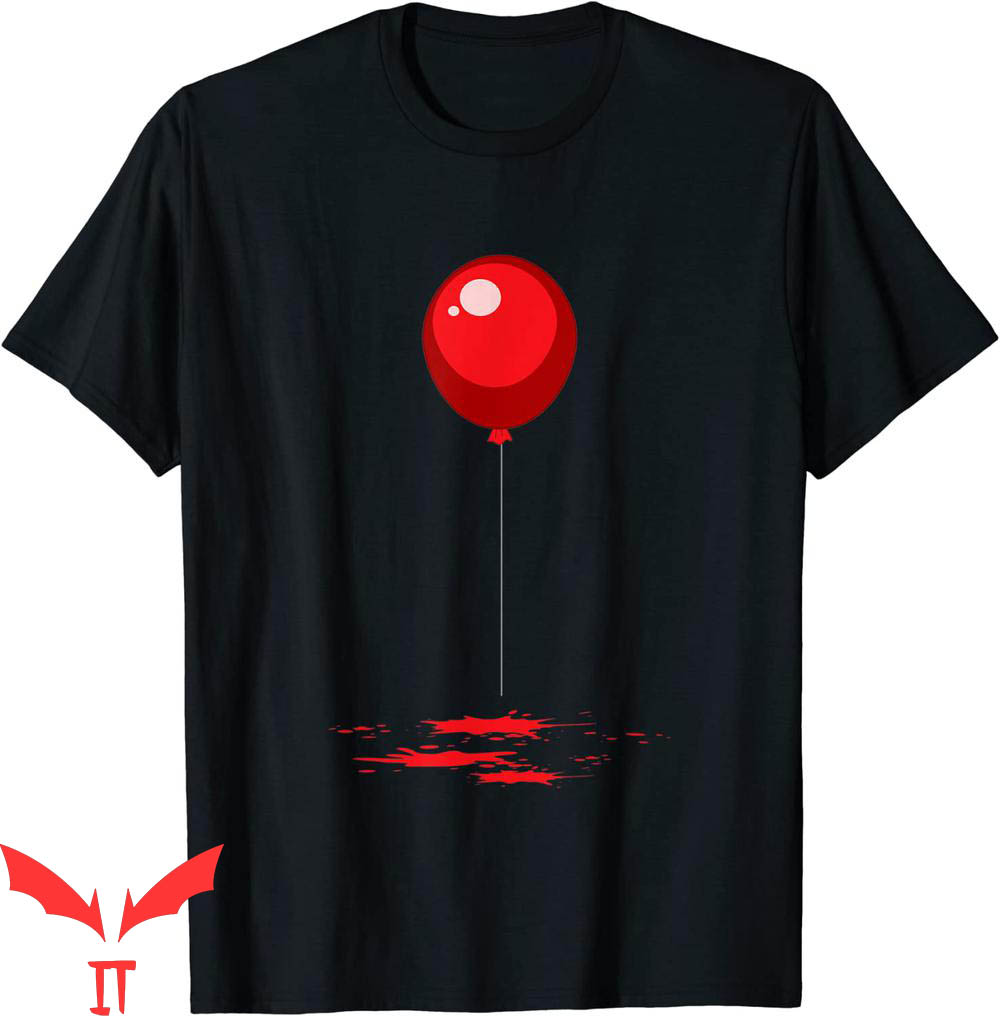 We All Float Down Here T-Shirt Red Balloon Halloween Scary