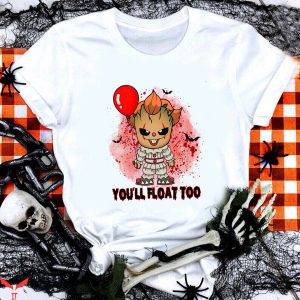 You'll Float Too T-Shirt Scary Cartoon Clown Horror Movie