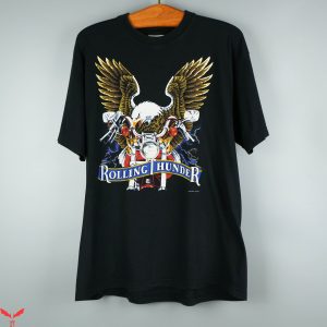American Thunder T-Shirt 90s Rolling Thunder Tee Shirt