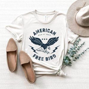 American Thunder T-Shirt American Free 4th Of July Eagle