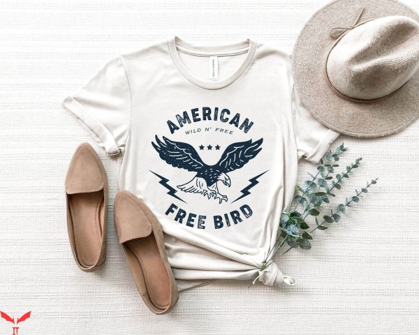 American Thunder T-Shirt American Free 4th Of July Eagle