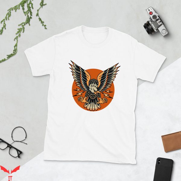 American Thunder T-Shirt Thunder Eagle Tattoo Old School