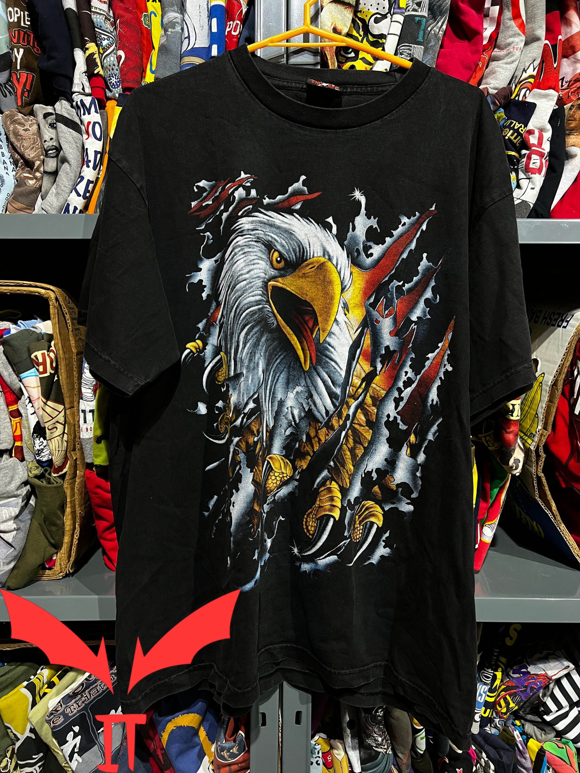 American Thunder T-Shirt Thunder USA Eagle Vintage Tee Shirt