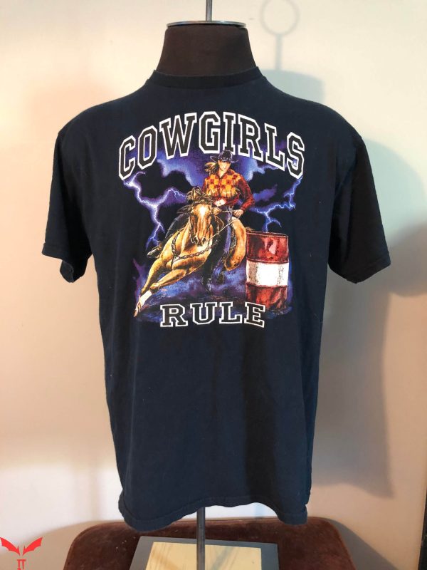 American Thunder T-Shirt Vintage Cowgirls Rule Shirt