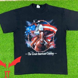 American Thunder T-Shirt Vintage The Great American Cowboy