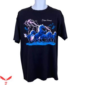 American Thunder T-Shirt Wild Horses And Lightning Tee Shirt