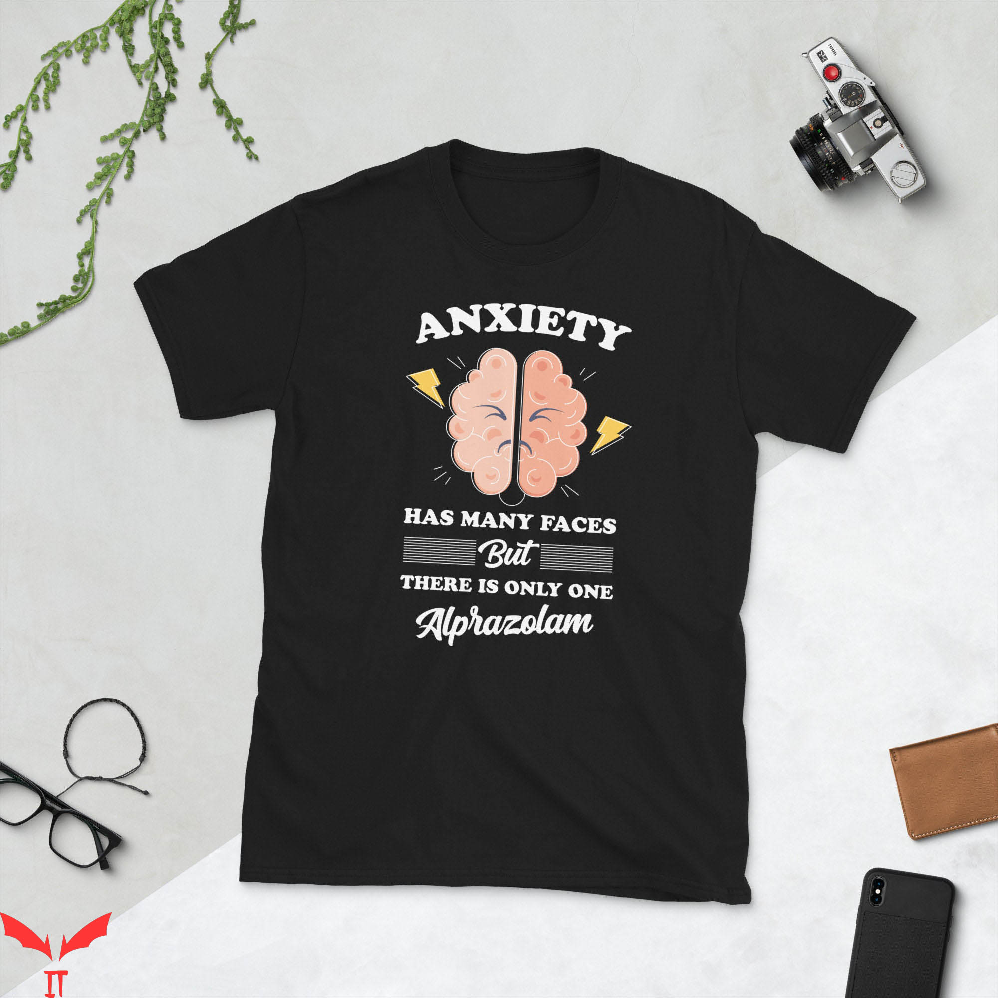 Anxiety Has Many Faces T-Shirt Alprazolam Anxiety Shirt