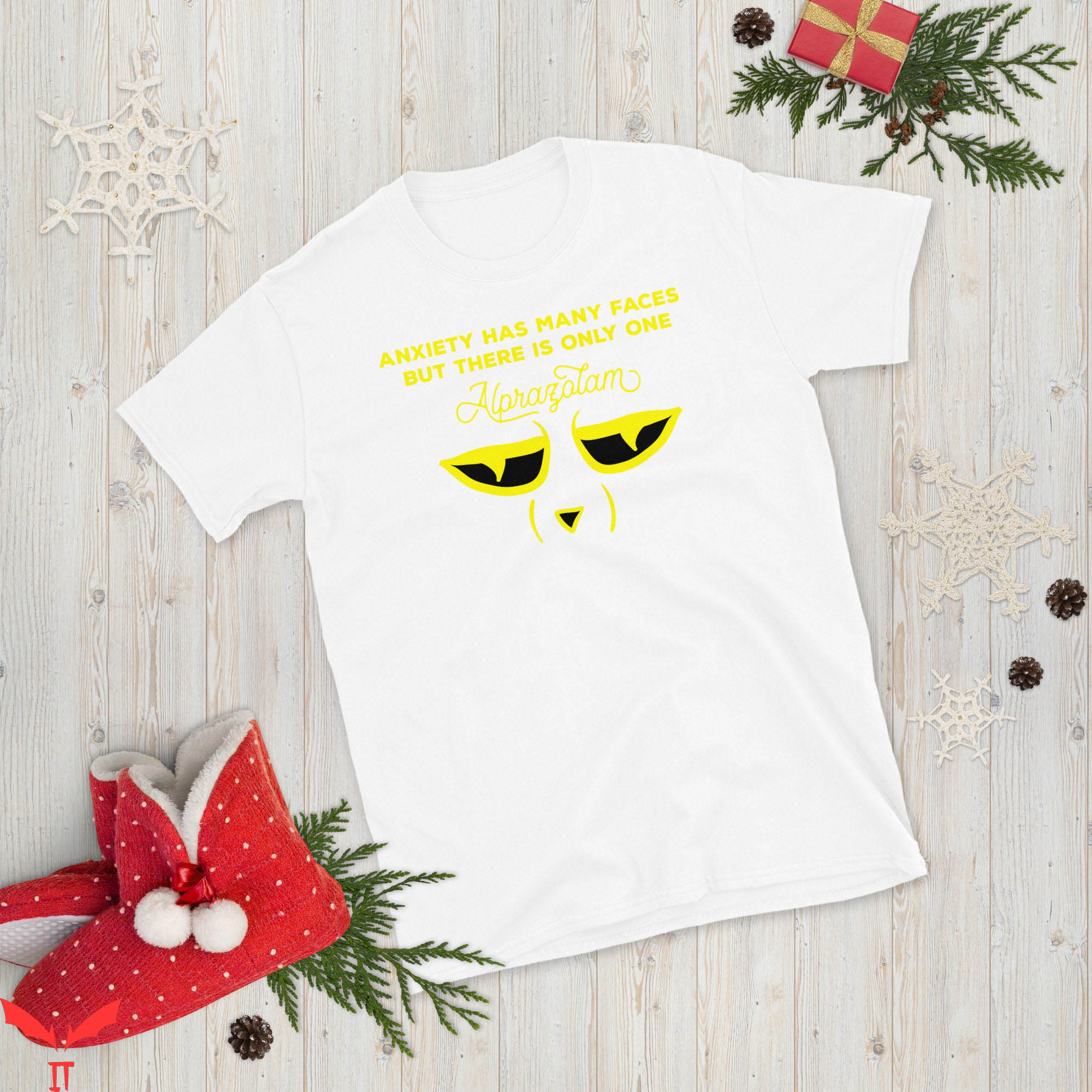 Anxiety Has Many Faces T-Shirt Funny Anxiety Awareness