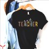 Art Teacher T-Shirt Leopard Cheetah Rainbow Tee Shirt