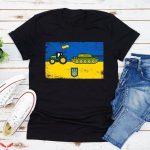 Azov Battalion T-Shirt Ukrainian Farmer Steals Tank Cool